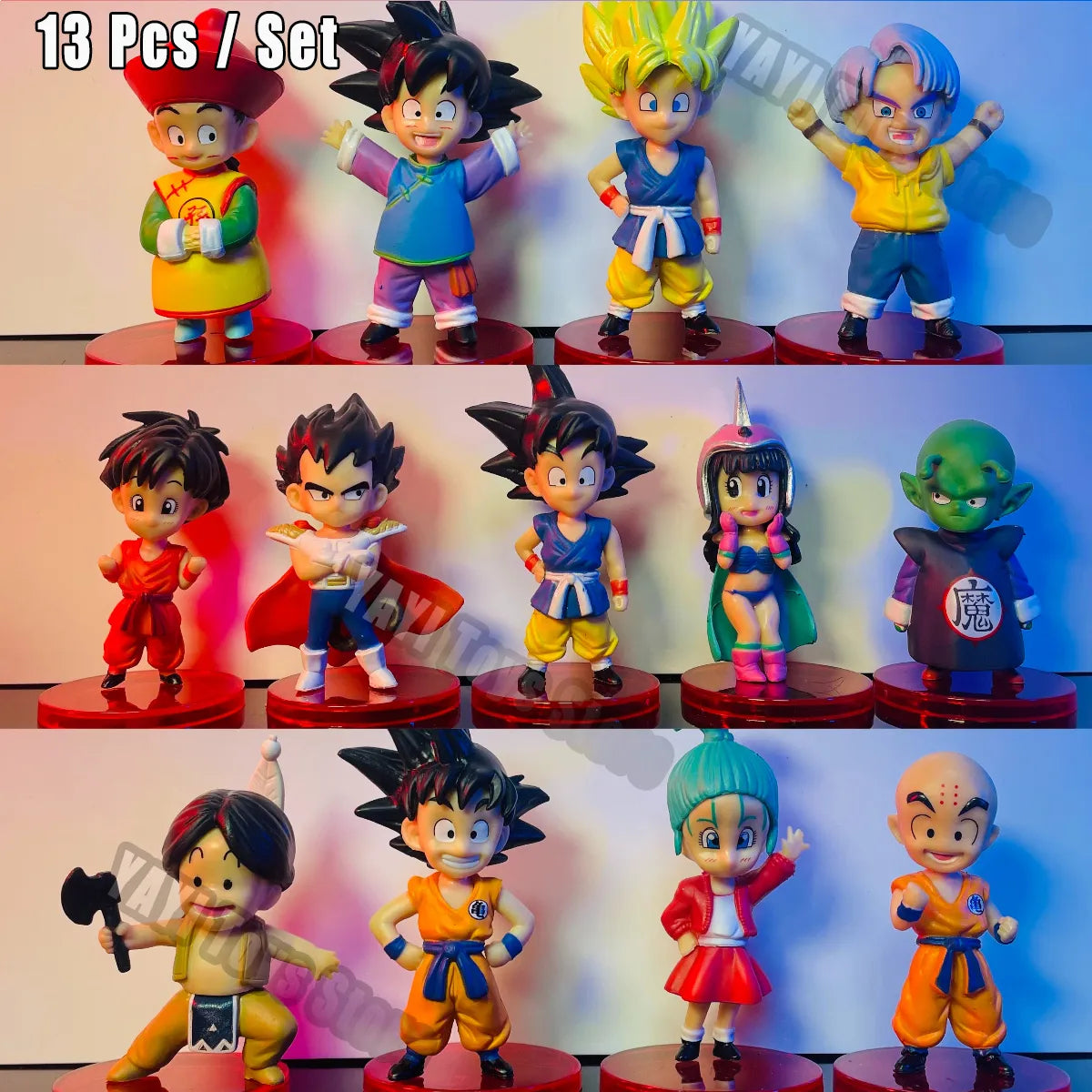 Dragon Ball Super Saiyan Son Goku Anime Figure Set Action Figurine Model Gifts Toy