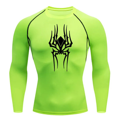 Demonic Spider Long Sleeve Compression Shirt