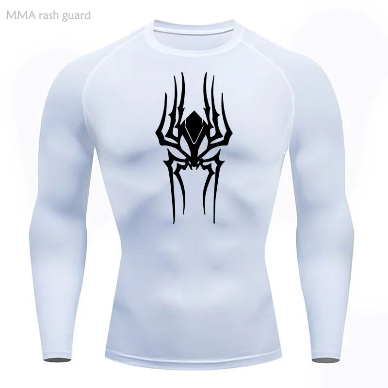 Demonic Spider Long Sleeve Compression Shirt