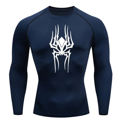 Demonic Spider Long Sleeve Compression Shirt