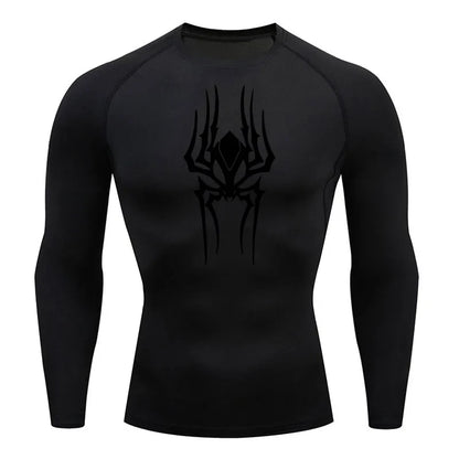 Demonic Spider Long Sleeve Compression Shirt