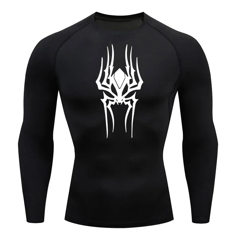 Demonic Spider Long Sleeve Compression Shirt