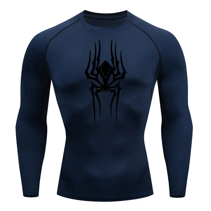 Demonic Spider Long Sleeve Compression Shirt