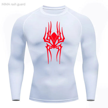 Demonic Spider Long Sleeve Compression Shirt